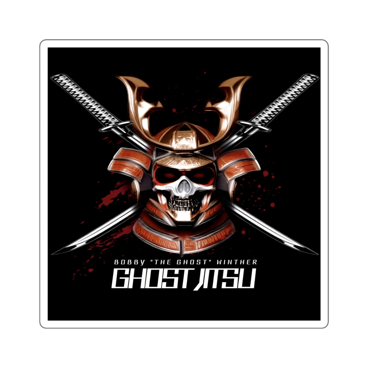 Ghost Jitsu Square Stickers
