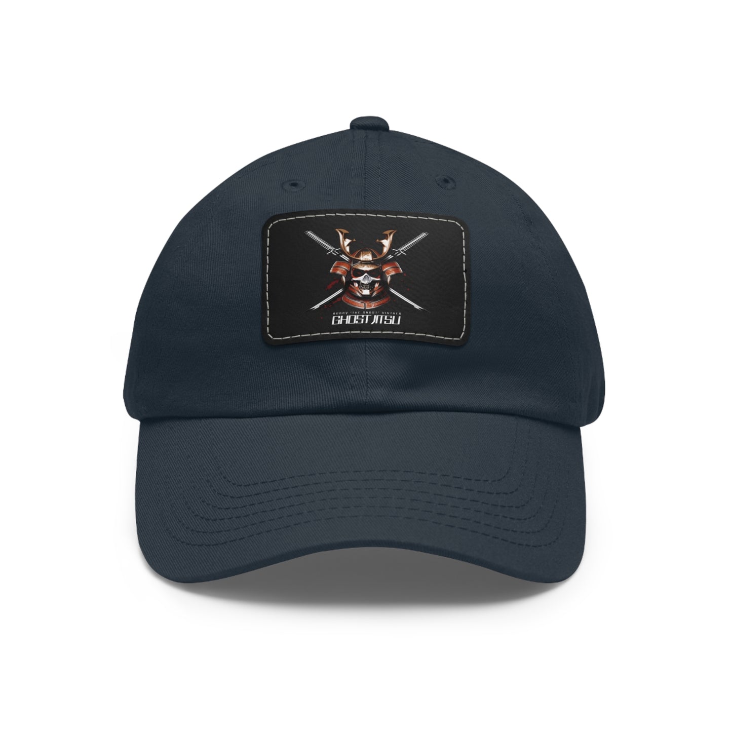 Ghost Jitsu Dad Hat with Leather Patch