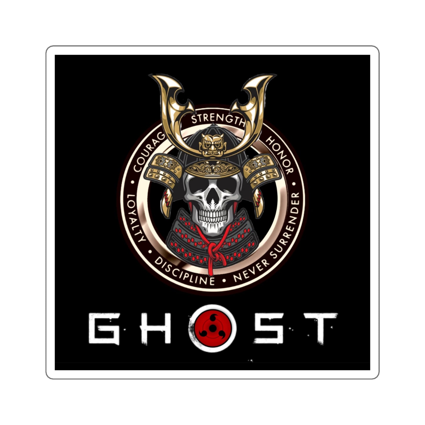 Original Ghost Square Stickers