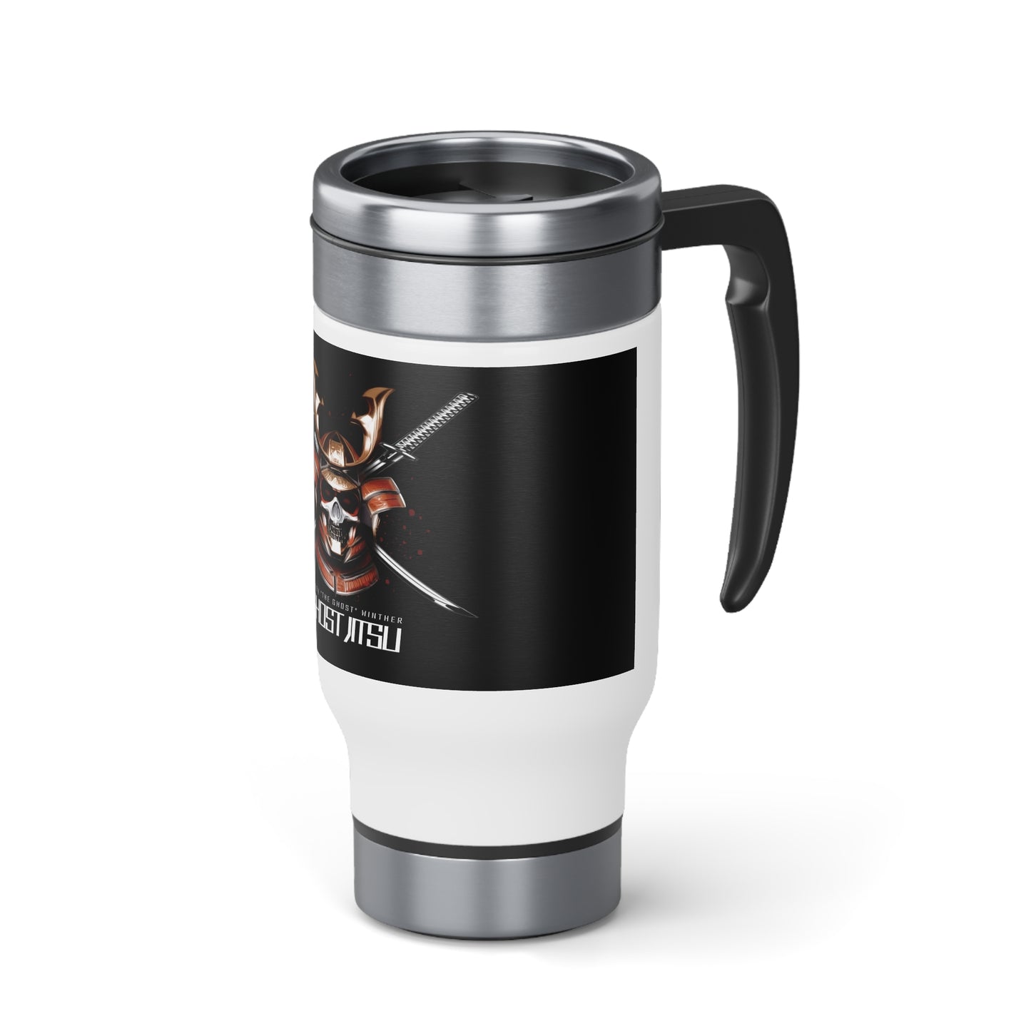 Ghost Jitsu Travel Mug with Handle