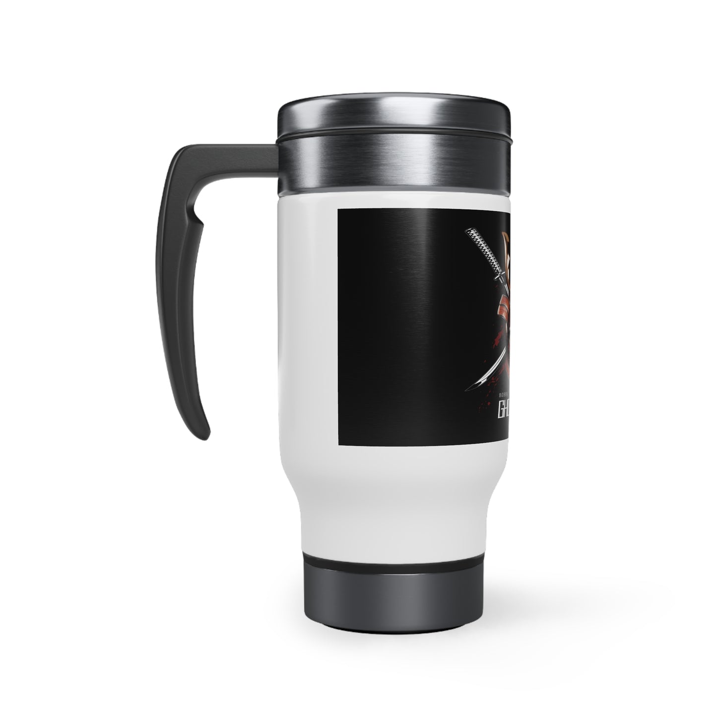 Ghost Jitsu Travel Mug with Handle