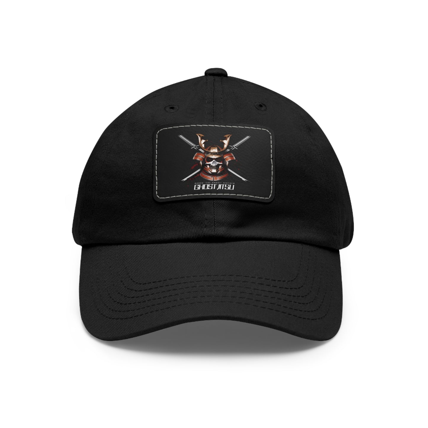 Ghost Jitsu Dad Hat with Leather Patch