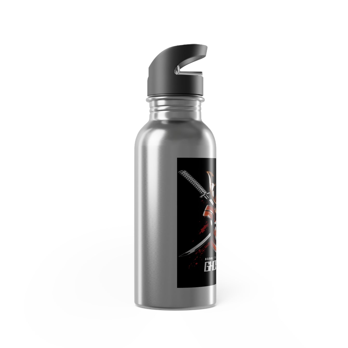 Ghost Jitsu Stainless Steel Water Bottle with Straw