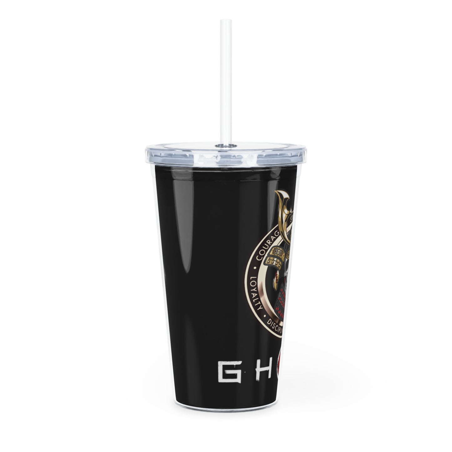 Original Ghost Plastic Tumbler with Straw