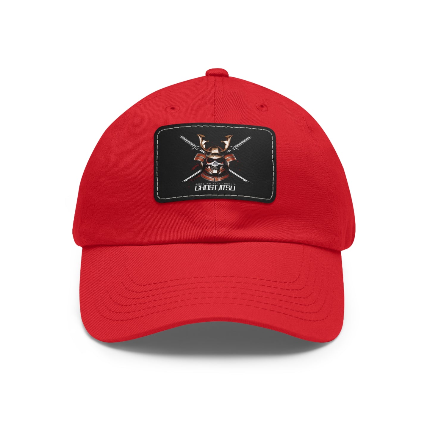 Ghost Jitsu Dad Hat with Leather Patch